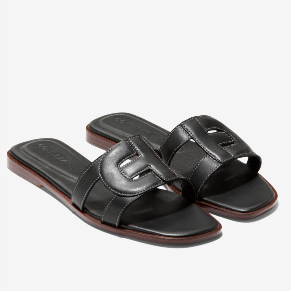 Cole Haan Chrisee Women Slide Leather Sandals